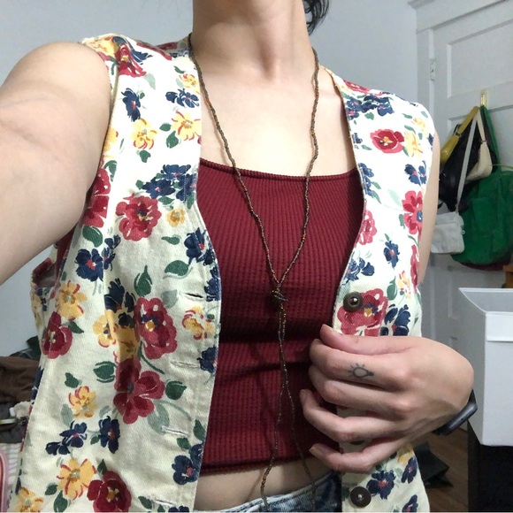 Vintage floral vest - Picture 3 of 3